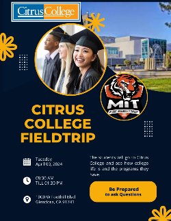Citrus College Fieldtrip Flyer